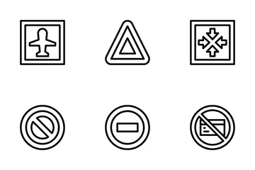 Signals And Prohibitions Icon Pack