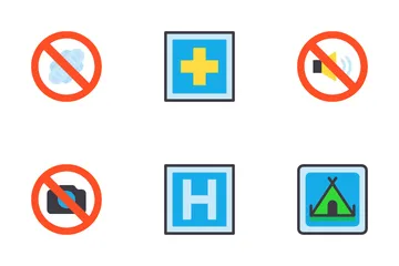 Signals And Prohibitions Icon Pack