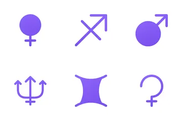 Signe du Zodiaque et signe astrologique Pack d'Icônes