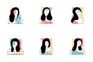 Silhouettes de femmes Icon Pack