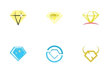 Símbolo de diamante Pacote de Ícones