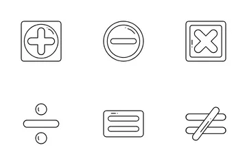 Símbolo matemático Paquete de Iconos
