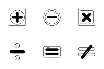 Símbolo matemático Paquete de Iconos