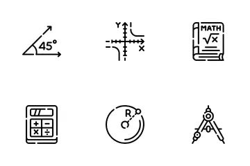 Símbolo matemático Paquete de Iconos