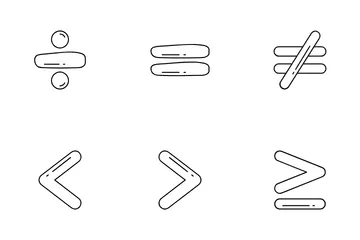 Símbolo matemático Paquete de Iconos