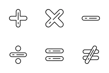 Símbolo matemático Paquete de Iconos