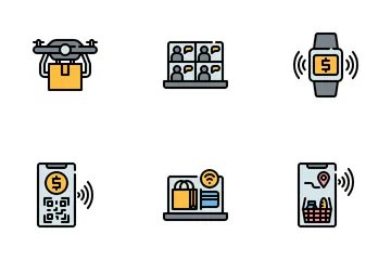 Sin contacto Paquete de Iconos