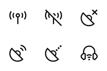 Wi-Fi e sinal Pacote de Ícones