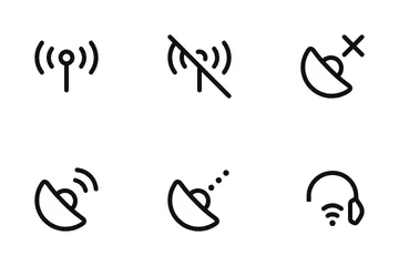 Wi-Fi e sinal Pacote de Ícones