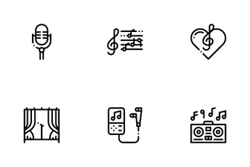 Singing Song Icon Pack