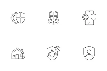 Sistema de seguridad y protección Paquete de Iconos
