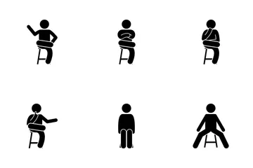 Sitting Man Icon Pack