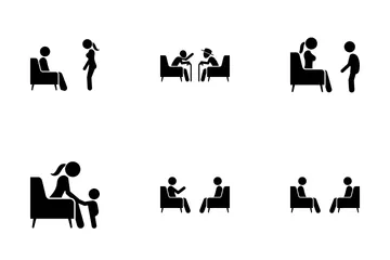 person symbol sitting