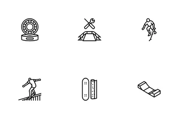 Skateboard Skate Skater Icon Pack
