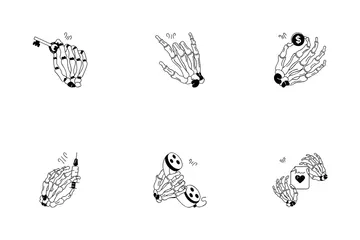 Skeleton Hand Icon Pack