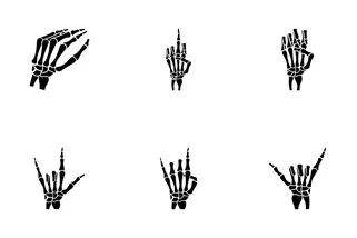 Skeleton Hands - Solid