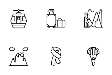 Skifahren Symbolpack