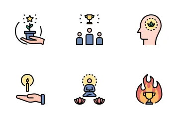 Skill Development And Emotional Management Icon Pack