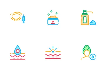 Skin Care Cosmetic Icon Pack