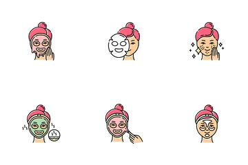 Skin Care Procedures Icon Pack