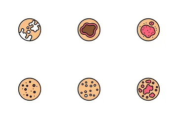 Skin Disease Symptom Icon Pack