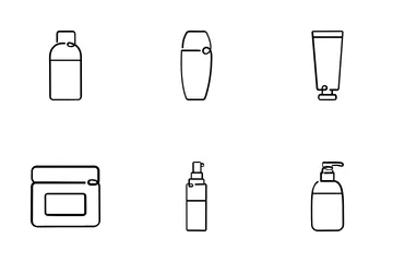 Skincare Bottle Icon Pack