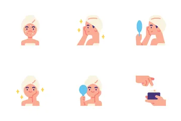 Skincare Flat Icons Icon Pack