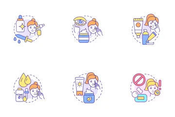 Skincare Routine Icon Pack