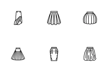 スカート ファッション ガール ドレス 女性 アイコンパック