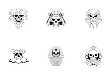 Skull Tattoo Icon Pack