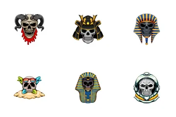 Skull Tattoo Icon Pack