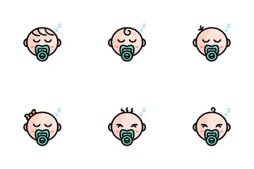 Sleeping Baby Icon Pack