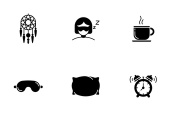 Sleeping Glyph Icon Pack