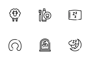 Sleeping Time Devices Icon Pack