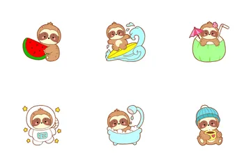 Sloth Icon Pack