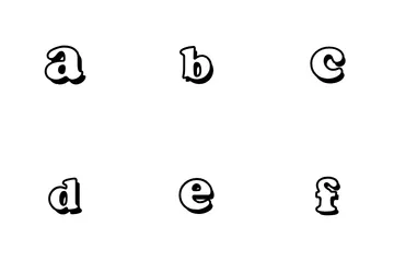 작은 알파벳 아이콘 팩