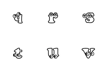 Small Alphabet Icon Pack