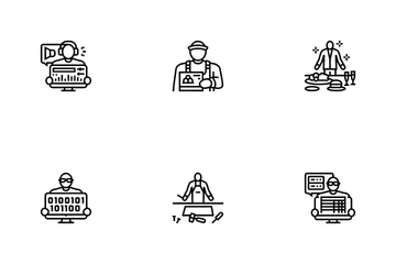 Small Business Entrepreneur Job Icon Pack