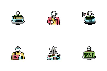 Small Business Entrepreneur Job Icon Pack