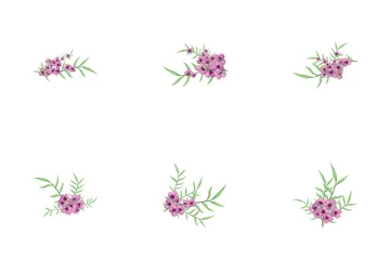 Small Flowers Long Leaf Weeds Icon Pack