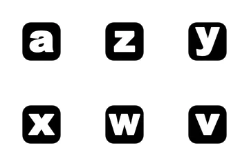 Small Letter A To Z Icon Pack