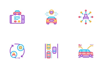 Smart Car Technology Icon Pack