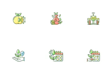 Smart Farm System Icon Pack