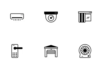 Smart Home Device Internet Of Things Icon Pack