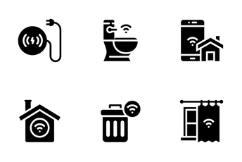 Smart Home Glyph Icon Pack