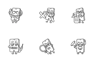 Smartphone-Emoticons Symbolpack