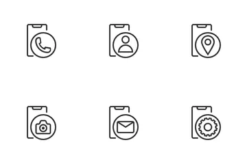 Smartphone Functions And Apps Icon Pack