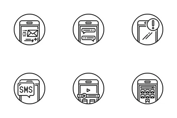 Smartphone Functions Icon Pack