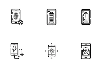 Recurso de smartphone Pacote de Ícones