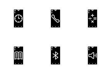 Smartphone-Zustände Symbolpack